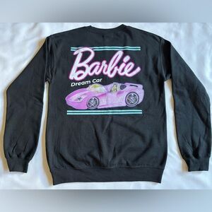 Barbie Dream Car Unisex Sweatshirt Black Size Small Trendy Barbie New!